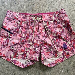 Stio Purple Pink and White Floral CFS Board Shorts Women's Size 6 #1394